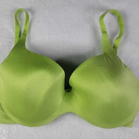 38C Victoria's Secret Womens Lime Green Lined Demi Bra Underwire Back Closure - Picture 3 of 5